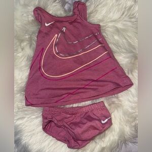 Nike Kids Matching Set in Pink and White